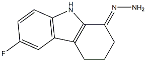 6-fluoro-2,3,4,9-tetrahydro-1H-carbazol-1-one hydrazone 구조식 이미지