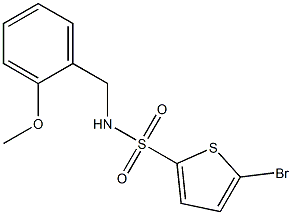 5-bromo-N-(2-methoxybenzyl)-2-thiophenesulfonamide 구조식 이미지