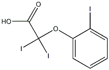 Triiodophenoxyacetic acid Structure