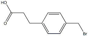 p-Bromomethylphenylpropionic acid 구조식 이미지