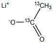 Acetic  acid-13C2  lithium  salt 구조식 이미지