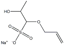 Sodium 1-allyloxy-2-hydroxypropyl sulphonate 구조식 이미지