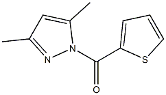 (3,5-dimethyl-1H-pyrazol-1-yl)(2-thienyl)methanone Structure