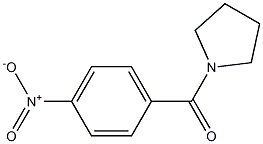 (4-nitrophenyl)(1-pyrrolidinyl)methanone 구조식 이미지