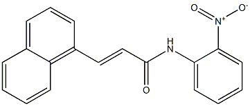 (E)-3-(1-naphthyl)-N-(2-nitrophenyl)-2-propenamide Structure