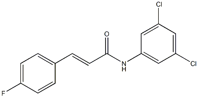 (E)-N-(3,5-dichlorophenyl)-3-(4-fluorophenyl)-2-propenamide 구조식 이미지