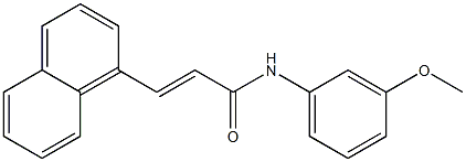 (E)-N-(3-methoxyphenyl)-3-(1-naphthyl)-2-propenamide 구조식 이미지