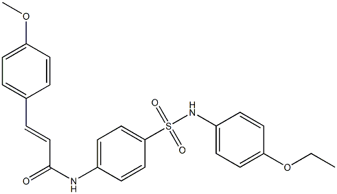 (E)-N-{4-[(4-ethoxyanilino)sulfonyl]phenyl}-3-(4-methoxyphenyl)-2-propenamide Structure