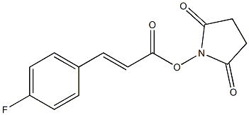 1-{[(E)-3-(4-fluorophenyl)-2-propenoyl]oxy}-2,5-pyrrolidinedione Structure