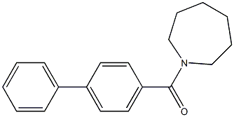 1-azepanyl([1,1'-biphenyl]-4-yl)methanone 구조식 이미지