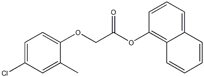 1-naphthyl 2-(4-chloro-2-methylphenoxy)acetate Structure