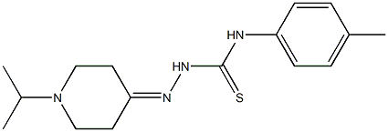 2-(1-isopropyl-4-piperidinylidene)-N-(4-methylphenyl)-1-hydrazinecarbothioamide 구조식 이미지