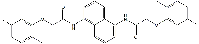 2-(2,5-dimethylphenoxy)-N-(5-{[2-(2,5-dimethylphenoxy)acetyl]amino}-1-naphthyl)acetamide Structure