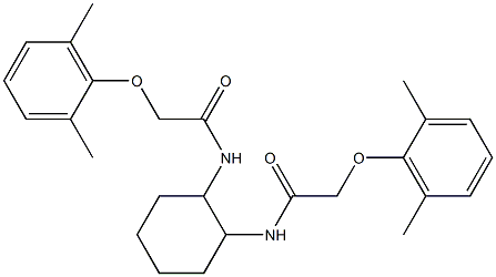 2-(2,6-dimethylphenoxy)-N-(2-{[2-(2,6-dimethylphenoxy)acetyl]amino}cyclohexyl)acetamide 구조식 이미지