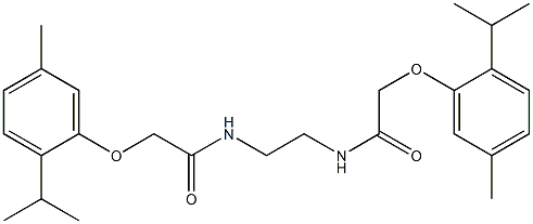 2-(2-isopropyl-5-methylphenoxy)-N-(2-{[2-(2-isopropyl-5-methylphenoxy)acetyl]amino}ethyl)acetamide 구조식 이미지