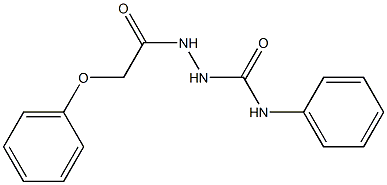 2-(2-phenoxyacetyl)-N-phenyl-1-hydrazinecarboxamide Structure