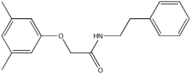 2-(3,5-dimethylphenoxy)-N-phenethylacetamide Structure