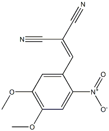 2-(4,5-dimethoxy-2-nitrobenzylidene)malononitrile Structure