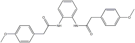 2-(4-methoxyphenyl)-N-(2-{[2-(4-methoxyphenyl)acetyl]amino}phenyl)acetamide Structure