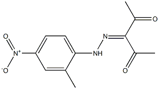2,3,4-pentanetrione 3-[N-(2-methyl-4-nitrophenyl)hydrazone] 구조식 이미지