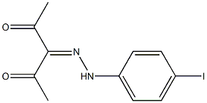 2,3,4-pentanetrione 3-[N-(4-iodophenyl)hydrazone] Structure