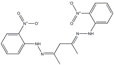 2,4-pentanedione bis[N-(2-nitrophenyl)hydrazone] 구조식 이미지