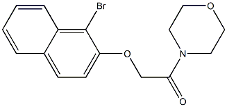 2-[(1-bromo-2-naphthyl)oxy]-1-(4-morpholinyl)-1-ethanone Structure