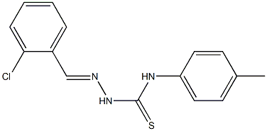 2-[(E)-(2-chlorophenyl)methylidene]-N-(4-methylphenyl)-1-hydrazinecarbothioamide Structure
