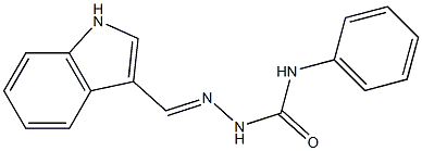 2-[(E)-1H-indol-3-ylmethylidene]-N-phenyl-1-hydrazinecarboxamide Structure