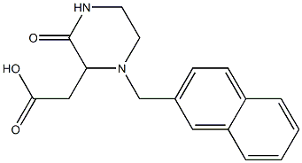 2-[1-(2-naphthylmethyl)-3-oxo-2-piperazinyl]acetic acid 구조식 이미지