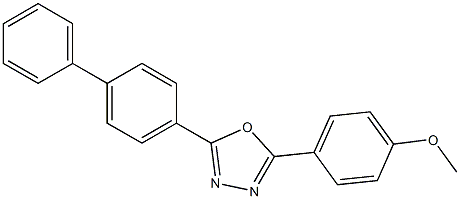 4-(5-[1,1'-biphenyl]-4-yl-1,3,4-oxadiazol-2-yl)phenyl methyl ether Structure