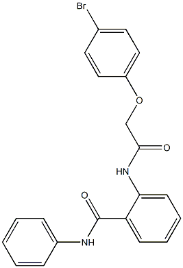 2-{[2-(4-bromophenoxy)acetyl]amino}-N-phenylbenzamide Structure