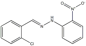2-chlorobenzaldehyde N-(2-nitrophenyl)hydrazone Structure