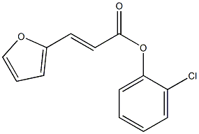2-chlorophenyl (E)-3-(2-furyl)-2-propenoate 구조식 이미지
