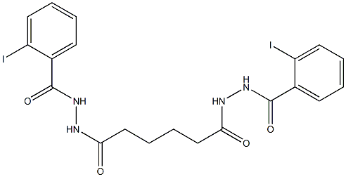 2-iodo-N'-{6-[2-(2-iodobenzoyl)hydrazino]-6-oxohexanoyl}benzohydrazide Structure