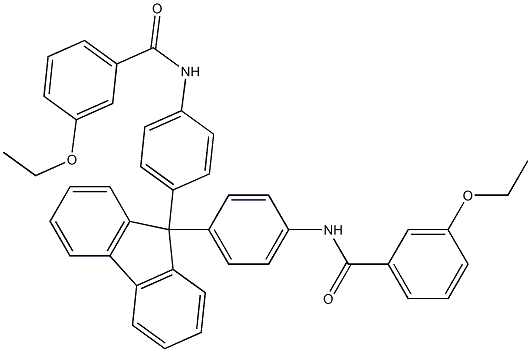 3-ethoxy-N-[4-(9-{4-[(3-ethoxybenzoyl)amino]phenyl}-9H-fluoren-9-yl)phenyl]benzamide Structure
