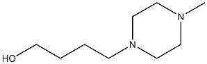 4-(4-methyl-1-piperazinyl)-1-butanol 구조식 이미지
