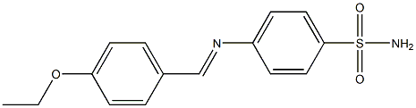 4-{[(E)-(4-ethoxyphenyl)methylidene]amino}benzenesulfonamide Structure