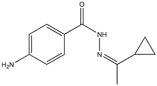 4-amino-N'-[(Z)-1-cyclopropylethylidene]benzohydrazide Structure