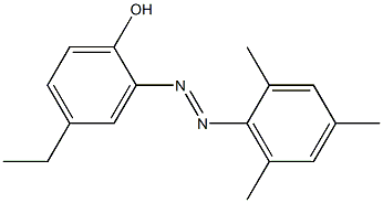 4-ethyl-2-[(E)-2-mesityldiazenyl]phenol 구조식 이미지