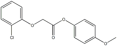 4-methoxyphenyl 2-(2-chlorophenoxy)acetate Structure