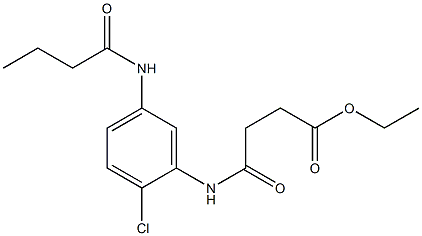 ethyl 4-[5-(butyrylamino)-2-chloroanilino]-4-oxobutanoate Structure