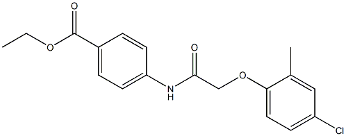 ethyl 4-{[2-(4-chloro-2-methylphenoxy)acetyl]amino}benzoate Structure