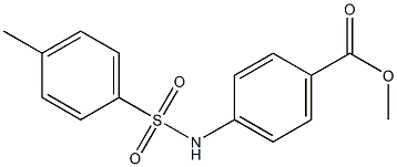 methyl 4-{[(4-methylphenyl)sulfonyl]amino}benzoate 구조식 이미지