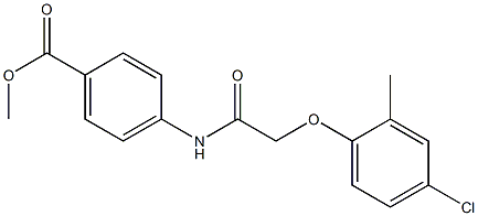 methyl 4-{[2-(4-chloro-2-methylphenoxy)acetyl]amino}benzoate 구조식 이미지