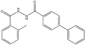 N'-([1,1'-biphenyl]-4-ylcarbonyl)-2-methylbenzohydrazide 구조식 이미지