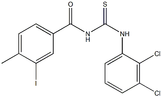 N-(2,3-dichlorophenyl)-N'-(3-iodo-4-methylbenzoyl)thiourea 구조식 이미지