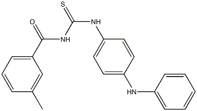 N-(4-anilinophenyl)-N'-(3-methylbenzoyl)thiourea 구조식 이미지