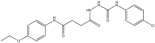 N-(4-chlorophenyl)-2-[4-(4-ethoxyanilino)-4-oxobutanoyl]-1-hydrazinecarboxamide Structure