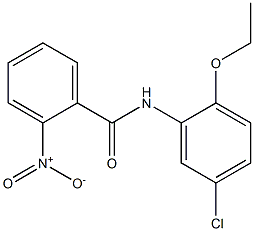 N-(5-chloro-2-ethoxyphenyl)-2-nitrobenzamide 구조식 이미지